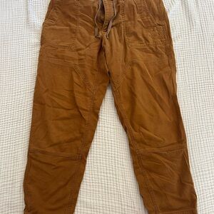 Men's REI Brown Jogger Pants with Drawstring Waist